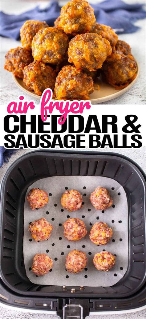 Savory Air Fryer Cheddar And Sausage Balls Might Be The Best Appetizer