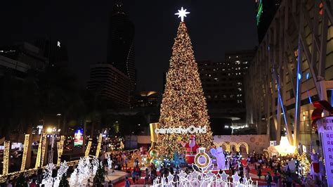 Christmas Lights And Decorations At Night ,Bangkok Thailand 1793447 ...