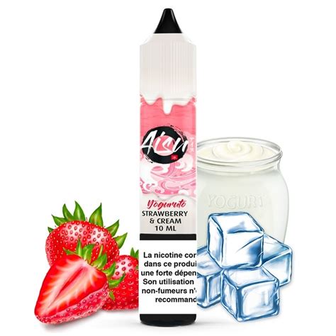 Lichid Strawberry Cream Aisu Yoguruto 10ml NicSalt 10mg Ml