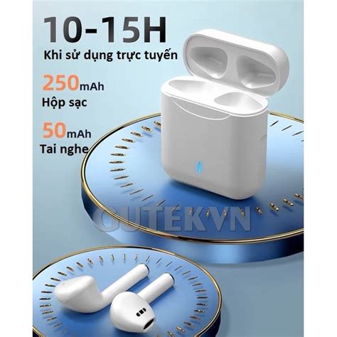 Combo Tai nghe bluetooth không dây Gutek i12 TWS nút cảm ứng âm thanh