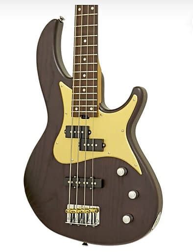 Aria Pro Ii 5 String Bass Guitar Bourbon Barrel Finish Reverb Uk