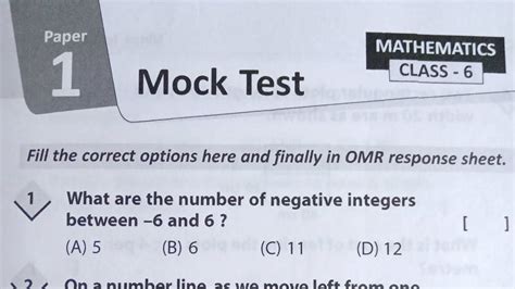 Class 6 Imo Live Mock Test Youtube