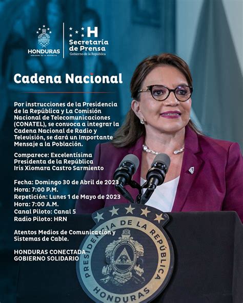 Secretaría De Prensa De Honduras On Twitter 📢📍atenciÓn 📍 La