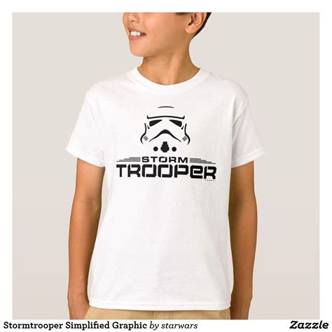 Stormtrooper Simplified Graphic T Shirt Zazzle Star Wars Store