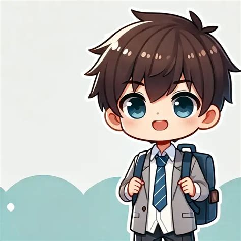 bo anh hoc sinh chibi de thuong goi nho tuoi hoc tro