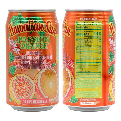 Hawaiian Sun Drinks Orange Variety Pack 4 Flavors 3 Cans Per Flavor — Snackathon Foods