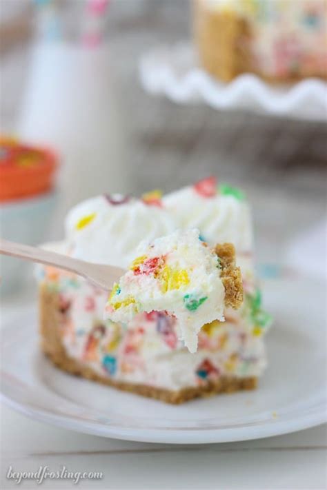 No Bake Fruity Pebbles Cheesecake Beyond Frosting