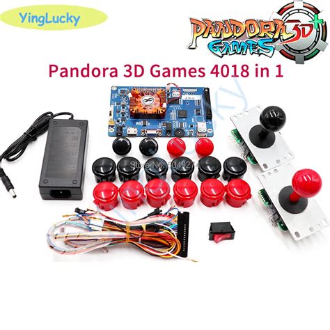 Caja De Pandora D Para El Hogar Kit De Arcade Con Botones Joysticks