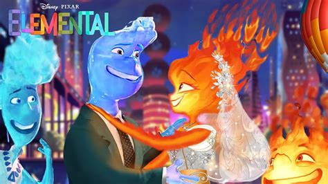 Elemental 2 Movie Scene The Wedding Of Wade 💧 And Ember 🔥 In Elemental