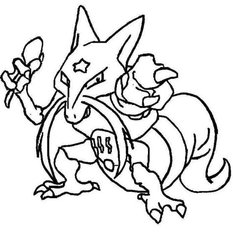 Pokemon Alakazam Coloring Pages