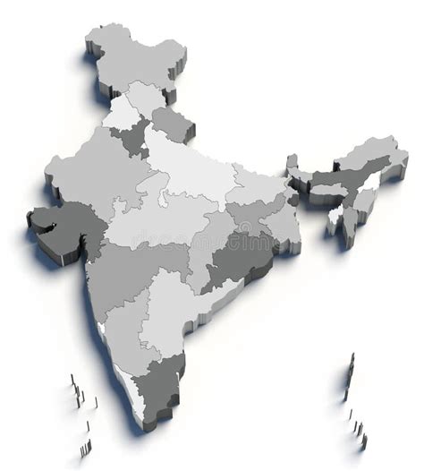 Grey Map Of India With States Free Vector Maps India Map Map | Images ...