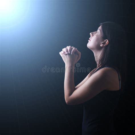 Woman In Worship Position Stock Photo Image Of Contemplation 2361074