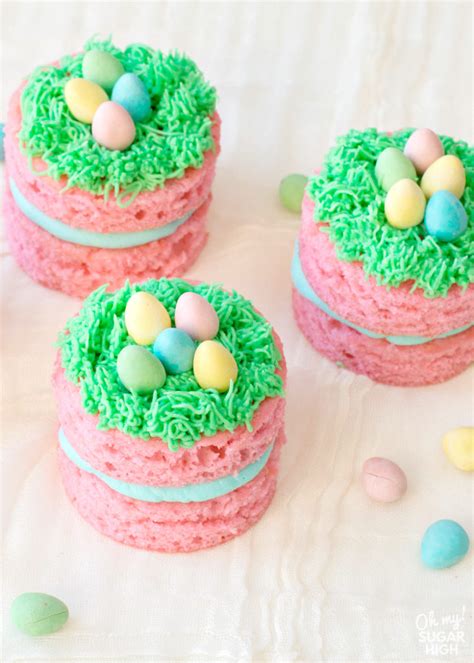 Mini Easter Cakes With Chocolate Eggs Oh My Sugar High