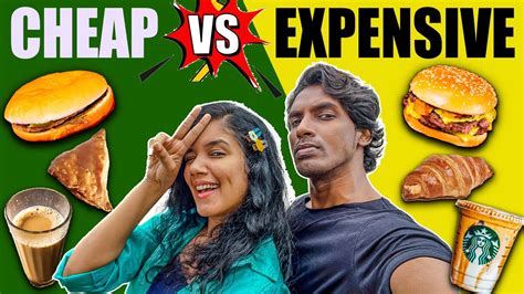 Cheap Vs Expensive Food Challenge Who Won Youtube