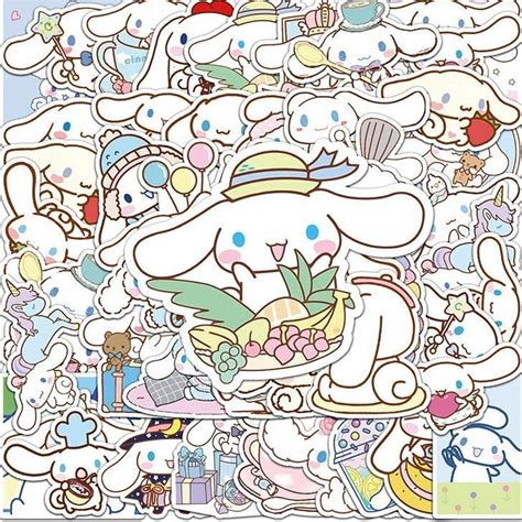 50 Hojas Sanrio Canela Perro Pegatinas Dibujos Animados Lindo Perro De