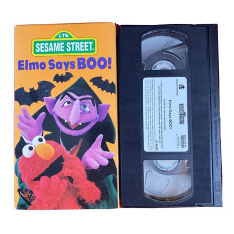 Sesame Street: ELMO SAYS BOO! VHS Video The Count Classic Video Tape OOP | #4592868803