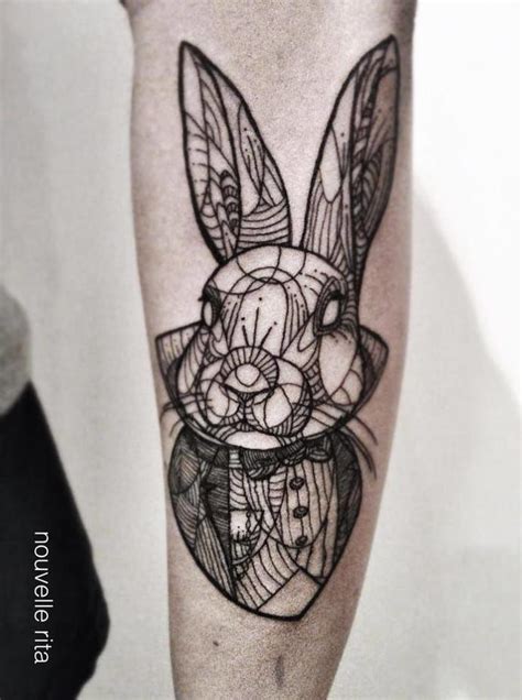 25 Meaningful Rabbit Tattoos White Rabbit Tattoo Bunny Tattoos