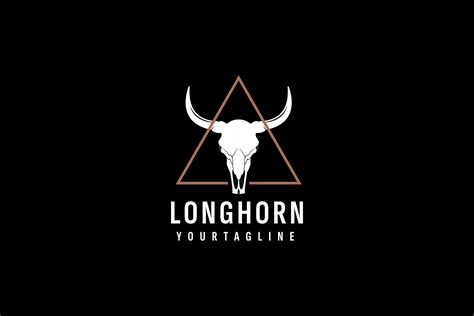 Longhorn logo vector icon illustration 27924760 Vector Art at Vecteezy