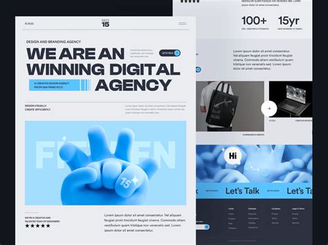 Agency website design | Figma