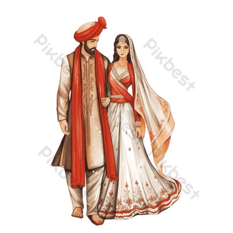 Vector Indian Wedding Invitation Card Bride And Groom Png Images Psd Free Download Pikbest