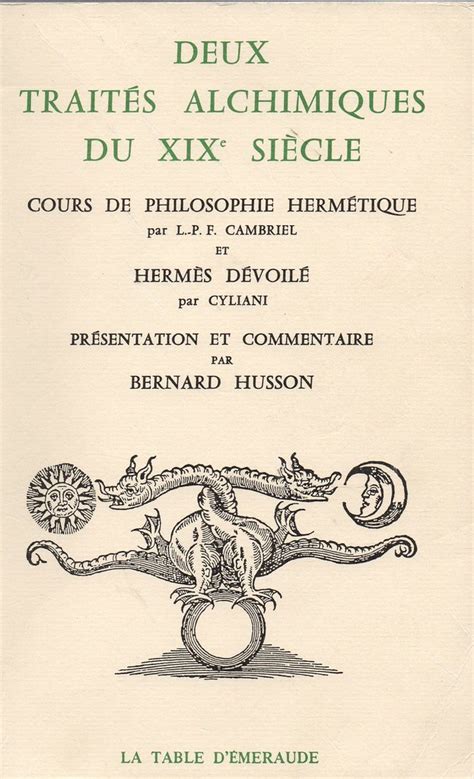 Cours de Philosophie Hermétique par L P F Cambriel Hermès Flickr