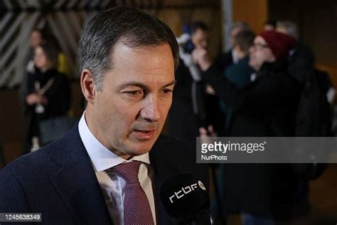 Prime Minister Of Belgium Alexander De Croo Arrives At The Euco The