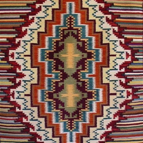 Burntwater Weavings Traditionally Feature A Central Single Or Belted