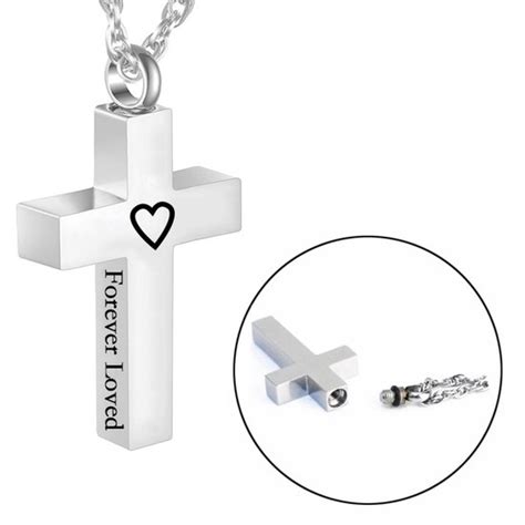 Fako Bijoux Ketting Ashanger Assieraad Kruis Forever Loved