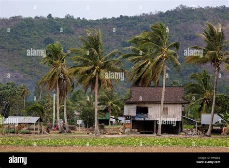 Maison Traditionnelle En Bois Khmer Banque De Photographies Et Dimages