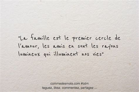 La Famille Est Le Premier Cercle De L Amour Comme Des Mots