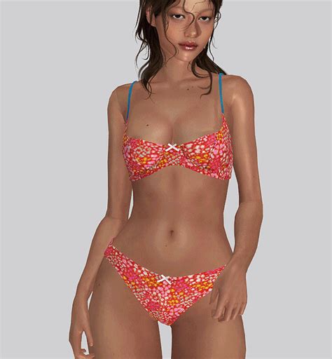 frankies bikinis swim set для Симс 4. Скачать мод