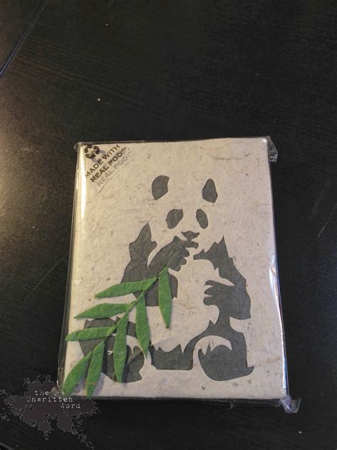 The Unwritten Word: Tools of the Trade: Poopoopaper Panda Poo Journal