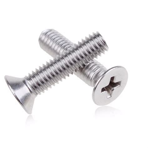 M6 M10 Stainless Steel Ss304 Ss316 A2 A4 Flat Head Screw Buy Flat