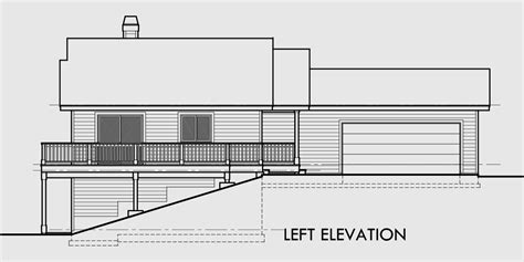 House Plans With Side Garage, Sloping Lot House Plans, House Plan in 2022 | House plans ...