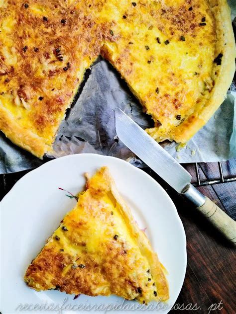 Quiche de alho francês Receitas fáceis rápidas e saborosas