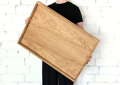 large wood tray oversized ottoman tray large serving tray large