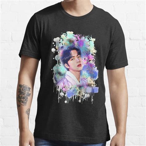 BTS Jin Colorful Art T Shirt For Sale By Lajibolalaa Redbubble