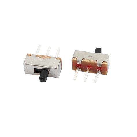 Pcs Mm Pitch Terminal Spdt Slide Dip Switch Straight Type For