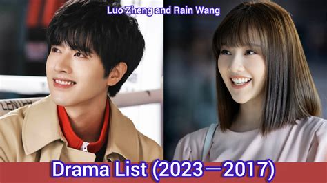 Luo Zheng And Wang He Run Rain Wang Drama List 20232017 YouTube