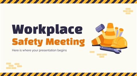 Workplace Safety Meeting Google Slides PPT