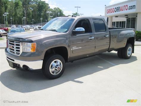 2008 Medium Brown Metallic Gmc Sierra 3500hd Sle Crew Cab 4x4 Dually