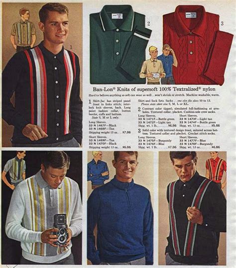 Menswear 1960s Sears Catalog 1960s Fashion Mens 1960s Mens Fashion Vintage Mens Fashion