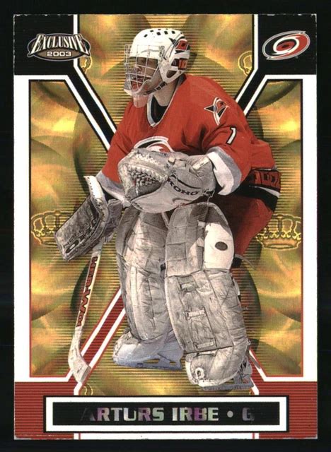 Carte Hockey Exclusive Arturs Irbe 2002 Pacific Or 29 Eur 253
