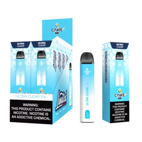 Crave Max Disposable FLAVORLESS Ultra Clear 2 500 Puffs