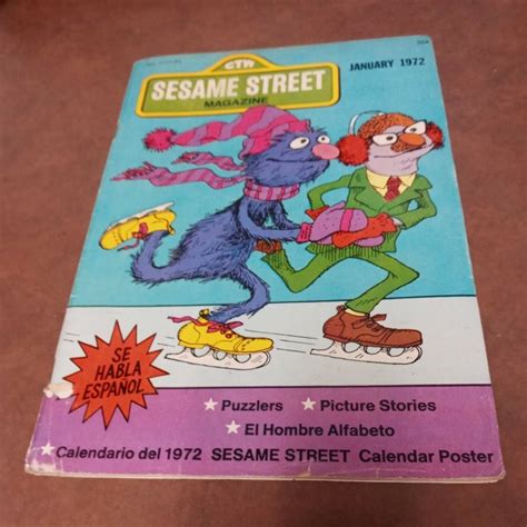 Sesame Street Magazine V2 4 Comic Book Size January 1972 Dell Ctw