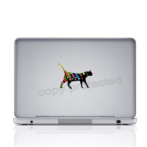 Cat Car Bumper Sticker Decal Colorful Walking Cat Or Etsy