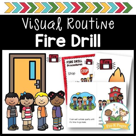 Fire Drill Visual Routine Pre K Pages Fire Drill Pre K Pages