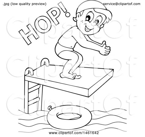 Dive Clipart Black And White