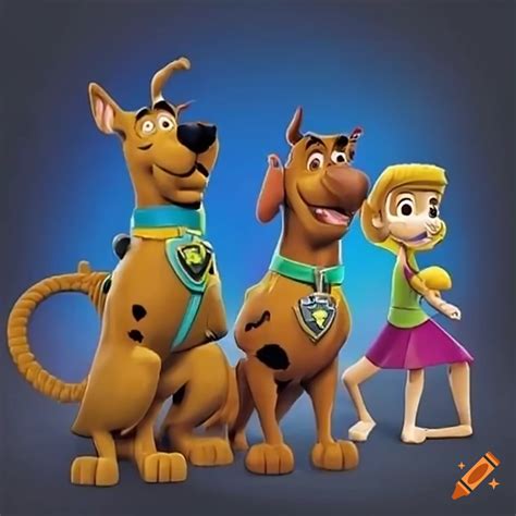 Scooby Doo And Paw Patrol Cartoon Characters On Craiyon