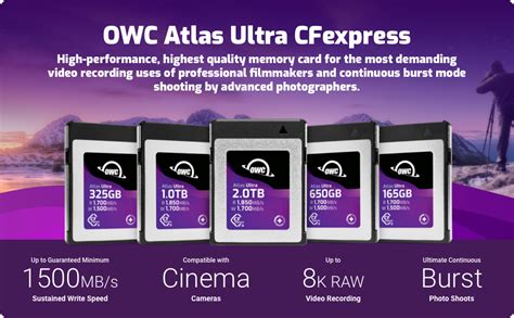 Amazon OWC Atlas Ultra 325GB High Performance CFexpress Type B